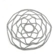 1 件半脸面具，时尚长流苏面具，水钻半脸面具，女士化妆舞会面具，女士礼物，派对服装，性感礼物，节日礼物 - 銀色 - 查看 13