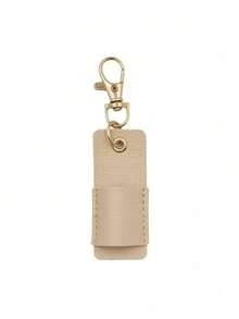 1 pieza Estuche de cuero creativo para bolígrafos con llavero desmontable, adecuado para bolsos o cordones, compacto y antiperidida, opciones de varios colores, textura fina, un compañero de oficina práctico y elegante para la protección de bolígrafos. - A - Ver 12