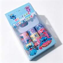 12入迷你 Lilo & Stitch 動漫貼紙，防水 DIY 手作貼紙，適用於日記本、剪貼簿、筆電、水瓶、滑板、汽車與安全帽。理想禮物、開學文具、教師禮品、節慶裝飾與 DIY 標籤 - A - 查看 1