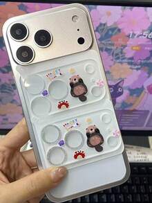 17 Pro/17 Pro Max Kameraobjektiv Schutzfolie, minimalistisches Sommer Krebs Design, Kratzfest und stoßfest - 117 [Transparent] Seefaultier - Übersicht 4