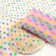 1Pc Colorful Flower Pattern Offset Printing Polyester Gauze Fabric, Patchwork For Quilting, DIY Craft Projects, Gift Giving, Bag Crafting, Pillow Covers, DIY Handmade Sewing 19.68x59.05 Inches (50X150cm) - Default - View 1