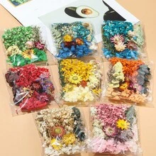 綜合人造花套裝，花瓣與葉片，適用於環氧樹脂 DIY 手工藝、書籤、珠寶製作、蠟燭製作、手工皂、手機殼、鏡子裝飾、筆記本，適合女性女孩生日禮物 - A - 查看 1