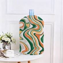 1pc Floral Pattern Water Dispenser Bottle Cover, Reusable Dust-Proof Decorative Cover For Home Water Bucket - Multicolor - View 5