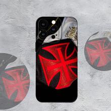 Funda para teléfono - Arte de fútbol brasileño - Estilo Cruz de Malta - Resistente |   Protección de la cámara |   A prueba de golpes y resistente a caídas |   Antideslizante Mate |   Regalo Sutil y Minimalista para los Amantes del Festival - Color mixto 1 - Ver 6