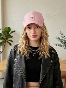 1 pieza Gorra de béisbol estilo Y2K unisex con bordado floral, gorra de camionero para mujer, ropa casual para exteriores, diseño minimalista Y2K, gorra de sol de moda juvenil, regalo perfecto para familia y amigos - A - Ver 12