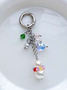 1 pieza Accesorio de bolso, llavero, accesorio de bolso con forma de corazón de muñeco de nieve minimalista y lindo - Multicolor - Ver 6