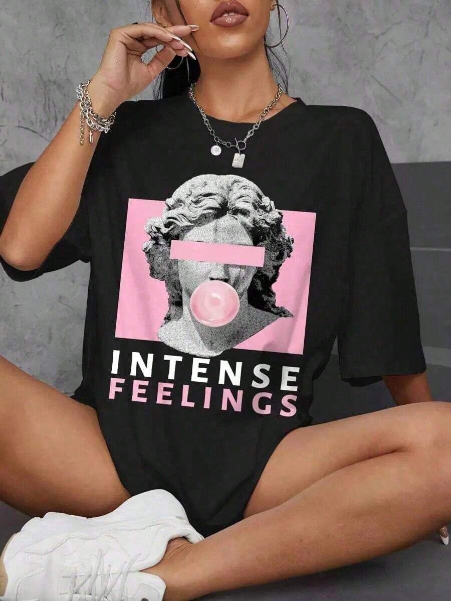 Women T-Shirts - Black - View 1