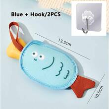 Cartoon Popsicle Bath Sponge Scrubber, Foaming Bath Sponge With Cute Smiling Face - Multicolor - View 9