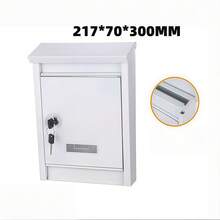Modern Minimalist Wall-Mounted Mailbox, Outdoor Waterproof And Rust-Proof, Lockable Postal Delivery Box Suitable For Villa Courtyard, Garden Outdoor Mail And Package Receiving Box, Suitable For Apartment, Office And Residential Entrance - Multiple Styles - View 17