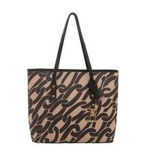 Bolso de cuero genuino de lujo, clásico y elegante, adecuado para uso diario y ceremonias. Nuevo bolso tote estampado versátil de verano 2026, bolso de jardín creativo y a la moda, bolso de hombro texturizado, bolso de mujer hecho a mano. - Café - Ver 10