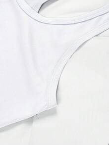 Disney'S New Licensed Women'S Collection For 2026 Features Popular Printed Designs, Including Mickey Mouse Castle Balloons And Candy Desserts. This Sleeveless Round-Neck Tank Top Is Stylish, Comfortable, And Versatile - White - View 4