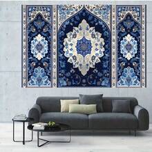 1pc Party Banner, Elegant Moroccan Style, Suitable For Home, Bar, Cafe, Restaurant, Club, Garage, Suitable For Photography Studio Props, Studio Decoration, Polyester Material - 7 - View 3