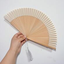 1 Piece Folding Fan, Chinese/Japanese Style Ladies' Gift, Decorative Elegant Fan, High-Quality Bamboo, Home, Dance, Party, Wedding,Summer,Holiday - Multicolor - View 10