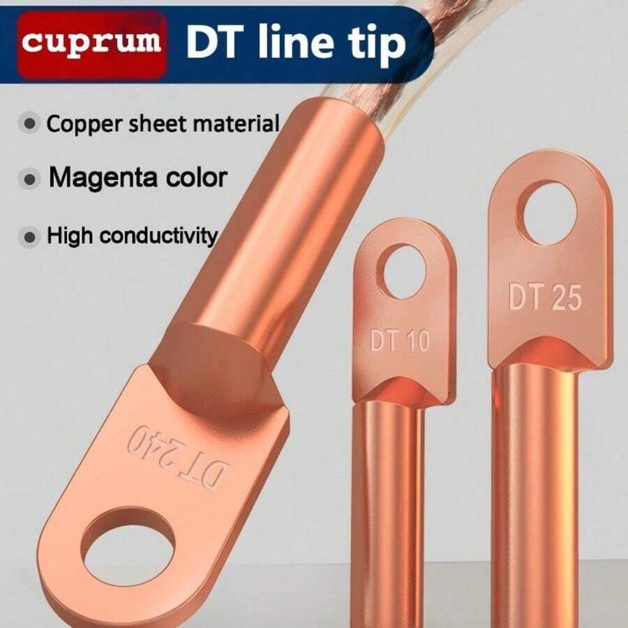 Copper Nose Copper Joint DT10/16/25/35/50/70 Square Wiring Terminal Block - Terminal Blocks - View 1