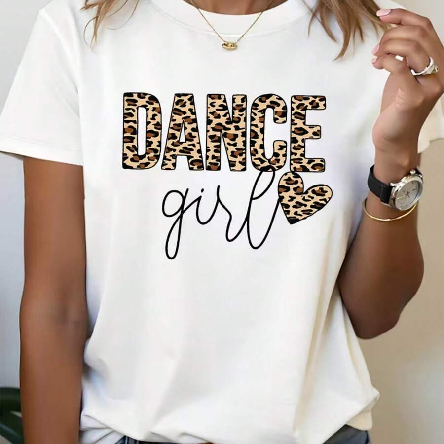 Printed T-Shirt For Men And Women - 白色 - 查看 1