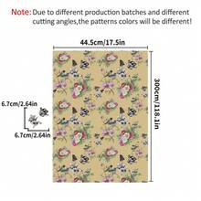 YUANYI 1 Roll Vintage Chinese Style Floral Bird Butterfly Self-Adhesive Wallpaper, 44.5cm/17.5in Wide, Waterproof Oil-Proof Easy Clean Cuttable Peel And Stick Wall Sticker, Suitable For Tea Room Study - Yellow Flower Language - View 12