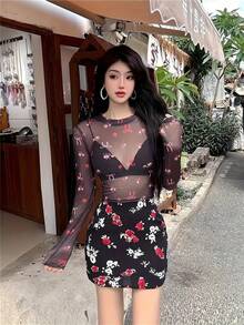 Women Tops - Black - View 6