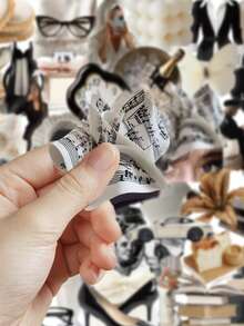 59pcs Female White-Collar Sticker Decorations For Scrapbook, Diary, Planner, Phone Case, Guitar, Luggage, Skateboard, Water Bottle, Envelope, Greeting Card Sealing - Multicolor - View 3