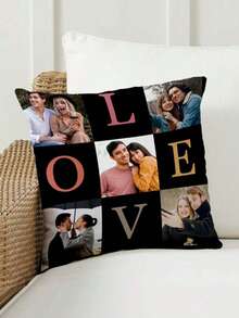 1 buah Sarung Bantal Cetak Foto dan Nama yang Dapat Disesuaikan, Sarung Bantal Foto Personalisasi Satu Sisi, Cocok untuk Hari Ibu/Hari Ayah/Hari Thanksgiving/Hari Guru, Buat Sarung Bantal Foto Eksklusif Unik Anda, Hadiah Sempurna untuk Keluarga, Teman, dan Diri Sendiri - MultiWarna - View 6