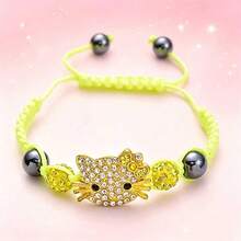 Sanrio 1/Piece Hello Kitty Colorful Bracelet - Colorful Cartoon Character Jewelry, Fashionable And Versatile, Sweet Birthday Gift, Valentine's Day Gift, Suitable For Friends And Family Collection Jewelry, Adjustable Buckle Design, Women's Exclusive, Graduation Season Gift, Party, Festival Party, Four Seasons Perfect Choice - Cartoon - View 9