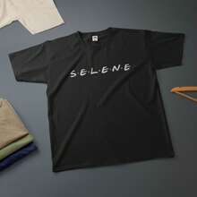 Custom TV Show T-Shirt The One Where Funny Tee - 黑色 - 查看 1