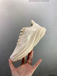 Hoka One One CLIFTON 9 公路跑鞋,透气、轻便、缓震、防滑,四季皆宜,男女通用,流沙色 - 流沙色 - 查看 4