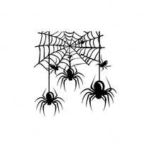 Web-Spinning Insect Spider Car Decal - Animal Theme Rearview Mirror Decal - Suitable For Cars, Motorcycles, Computers, Mobile Phones, Doors, Windows And Walls - Festival Decoration, Gift - A - View 8