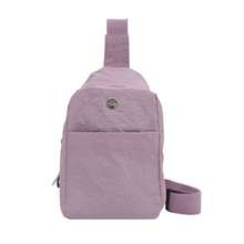 Bolso de cuero genuino para mujer, elegante bolso de mano y de hombro para oficina, citas y fiestas. Nuevo bolso de nailon de color sólido estilo japonés, moderno y elegante para estudiantes, ideal para clases, de gran capacidad, ligero, adecuado para ir al trabajo, bolso de tela de un solo hombro y bandolera. - Blanco - Ver 7