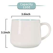 Taza de café 3D con dinosaurio en el interior, linda taza de té de cerámica con figura de animal hecha a mano, regalos para Navidad, cumpleaños, día de la madre para amigos, familia o niños - Perezoso blanco - Ver 8