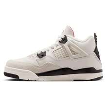 Nike Jordan Retro 4 Boys' Preschool White/Black/Red IM4028-100 - White, Black, Red - View 2