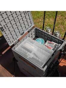 ShortStak Upgrade Kit BlackPak Pro 13x 13 - Battleship Stackable Kayak Crate Add-On With GridLoc Panels, Hinges Latches Not Standalone Made In USA - Battleship Grey - View 5