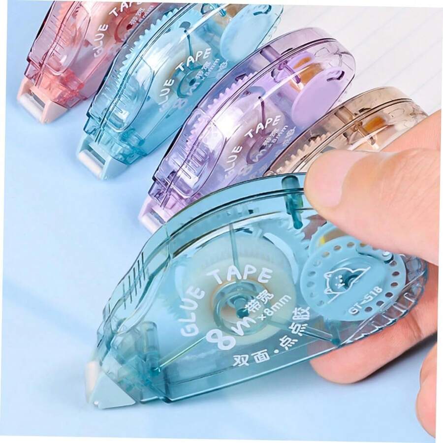 Correction Tape 4Pcs 8m X 8mm, White Out Eraser Tape For Students & Office, School Supplies For College, Adhesive Correction Tape For Handwriting, Random Color - 4pcs - 查看 1