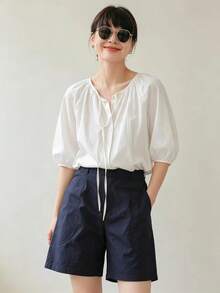 Women Tops - White - View 8