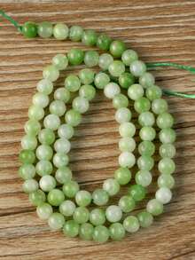 4/6/8mm Contas Espaçadoras de Pedra Natural - Pérolas Elegantes e Românticas de Chá de Uva com Leite, Adequadas para Fazer Joias DIY - Pulseiras, Colares, Brincos, Acessórios da Moda para Primavera/Verão, Presentes do Dia das Mães/Casamento/Formatura - Multicolorido - Visão 9