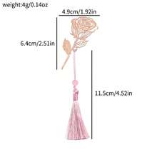 [Exquisite Brass Leaf Bookmark] Creative Metal Brass Leaf Vein Ancient Style Hollow Cultural And Creative Bookmark Exquisite For Lotus Classical Style Exquisite Teacher's Day Gift Box - A - View 11