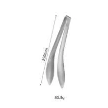 1 Piece Of Curved Food Tongs - Stylish, Lightweight, Multi-Purpose Utensil, Suitable Sushi, Salad, Fruit, Pastries, Buffet Food, And Everyday Cooking - 304 Medium - View 8