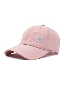 1pc Black Contrast Stitching Letter Embroidery Baseball Cap, Orange Contrast Design, Personalized-Catching, Lightweight Quick-Drying Breathable Soft Crown, Modify Head Shape, Create Casual Street Fashion Look - Baseball Cap - View 16