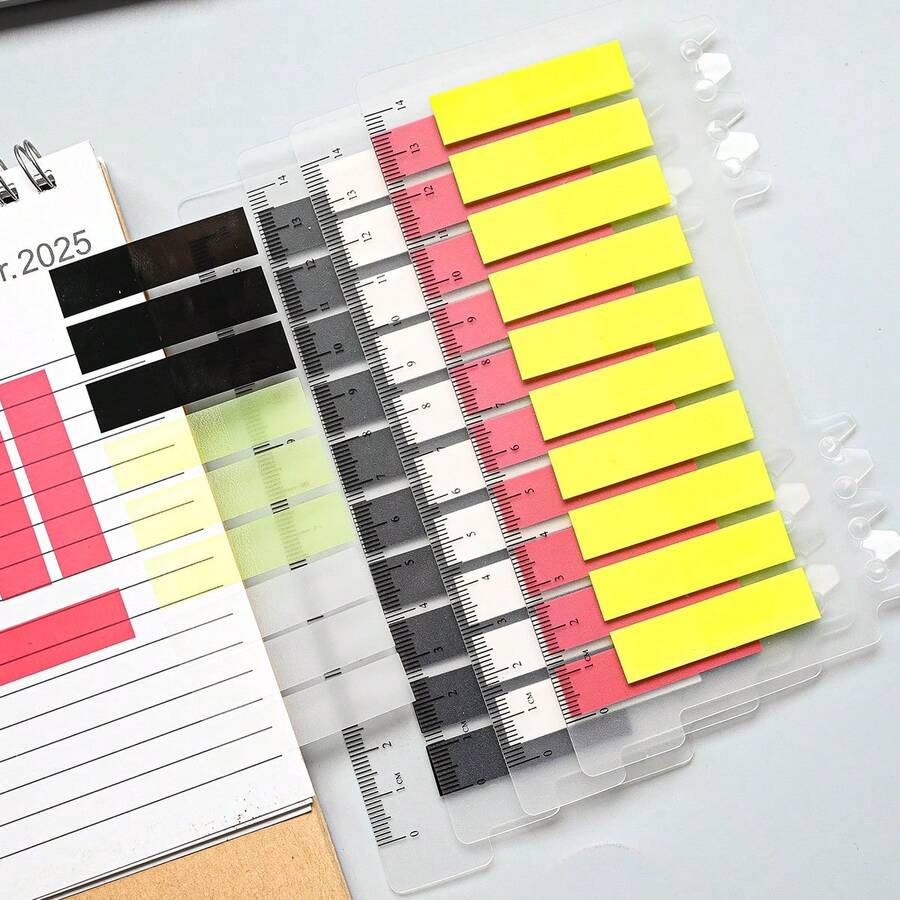 4 Colores 1 Paquete Total 800 Hojas unicolor Transparente Negro, Blanco, Amarillo, Rojo Etiquetas de Índice Pegatinas de Etiqueta Escribibles Notas Adhesivas de Memorando Pegatinas de Etiqueta Indicadora de Oficina Adhesivo Fuerte Reutilizable - Multicolor - Ver 1