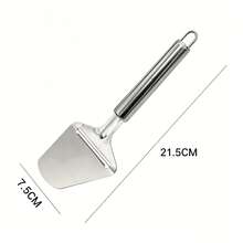 1/2pcs Premium Stainless Steel Cheese Knife Set, Sharp Cheese Slicer & Ham Shaver, Versatile Baking Cake Spatula, Essential Manual Kitchen Gadget - Silver - View 11