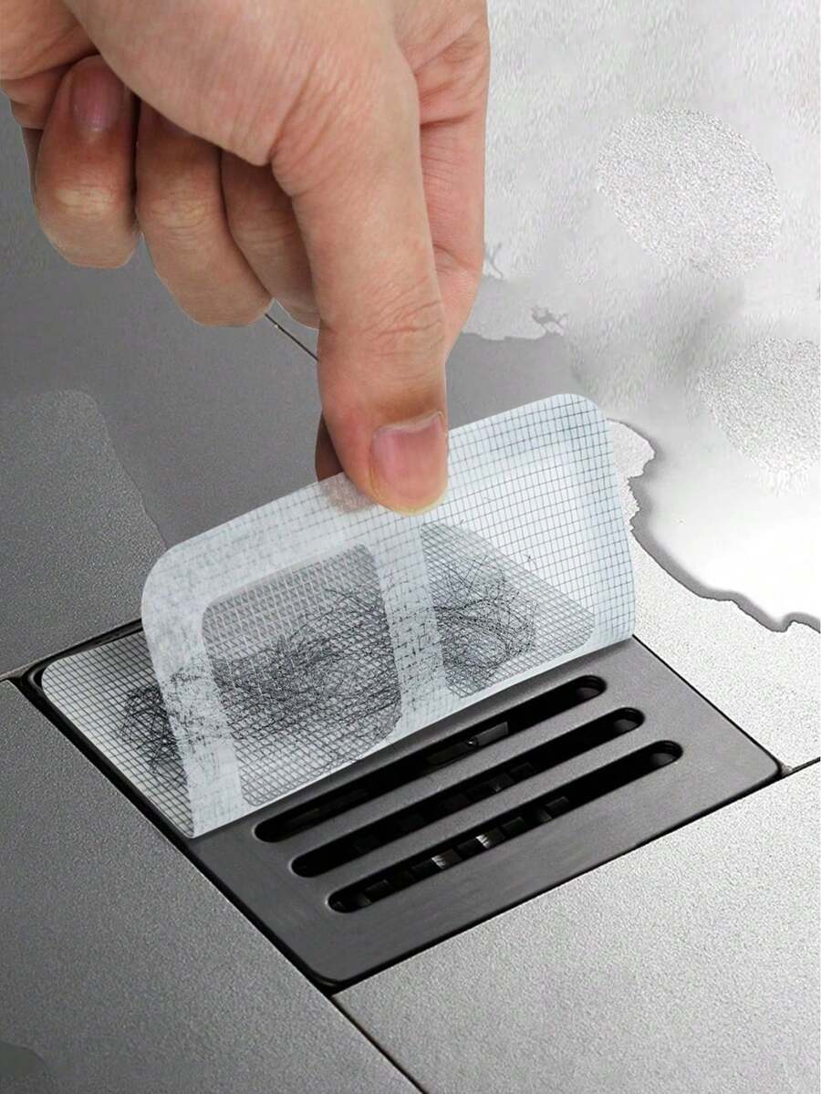Disposable Anti-Clogging Drain Filter (Recommended To Replace Every 2-3 Days), Disposable Shower And Bathtub Hair Catcher,Easy To Install Drain Filter Sticker,Kitchen,Sink And Laundry Room Drain Cover,Effectively Block Hair And Prevent Insects - Multicolor - View 1
