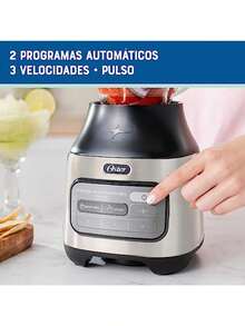 Oster Licuadora con Tecnología Reversible 2 Programas Automáticos y 3 Velocidades más Pulso Color Rojo y Plata BLSTPEGNRT-NRT-013 - Pago - Ver 4