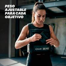 MUUK FITNESS Weighted Vest - Black 20 Kg - View 7
