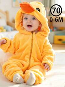 1Pc Baby Cartoon Animal Design Long-Sleeved Zippered Cute And Comfortable Product,Unisex Baby Supplies,Suitable For Everyday Festival Gift - Multicolor - View 27