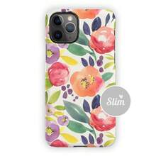 Floral Mix Seeds Mobile Phone Case For Apple 17, 16, 15, 14. MagSafe Option - 白色 - 查看 2