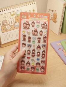 3D Cartoon Relief Resin Stickers, Interesting Decorative Stickers For Items Like Girls' Notebooks, Phone Cases, Water Cups - Multicolor - View 6