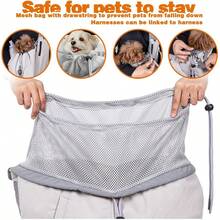 Nuova borsa a tracolla traspirante per animali domestici, ideale per le gite estive, portatile, traspirante, capiente, pieghevole, per cani e gatti. - Grigio - Visualizzare 2