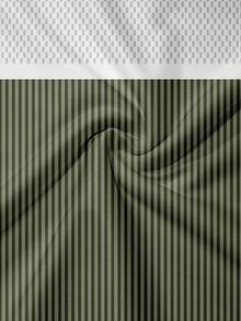 Camisa polo casual de manga corta con bloques de color para hombres, para ir al trabajo - Multicolor - Ver 7