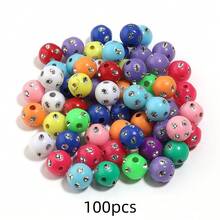 10-200颗 8-14mm 水钻珠 - 糖果色亚克力手工珠，适用于DIY珠宝制作、手链、项链、鞋包挂饰 - 闪亮钻石装饰珠、隔珠、创意设计、光滑表面、手工材料 - 隨機混色 - 查看 18