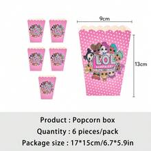 1/6/10/20pcs LOL SURPRISE Cartoon Doll Birthday Party Decorations Surprise Doll Decorations Holiday Surprise Gifts Party Supplies - Pink - View 8