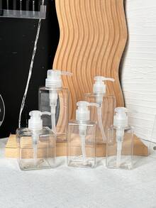 1件裝透明可補充壓頭分裝瓶，適用洗面乳與洗手液，100ML/150ML/250ML/280ML/450ML 透明瓶，香水補充瓶，旅行分裝瓶 - 查看 2